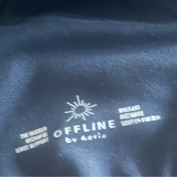 Offline by Aerie Hugger Recharge Least Support Black Sports Bra Sz M - Picture 5 of 5